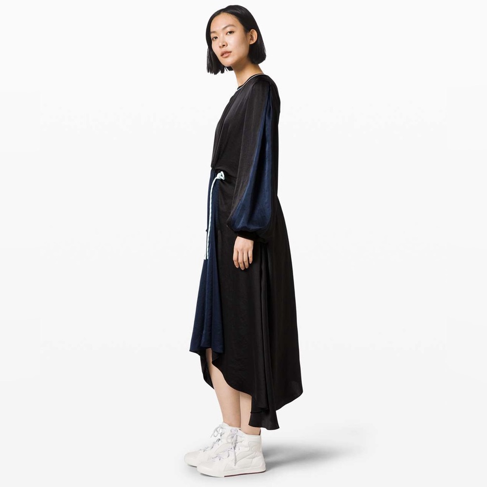 Lululemon•RARE Face Forward Dress *lululemon x Roksanda•Black True Navy•BNWT• 4 - Picture 3 of 16